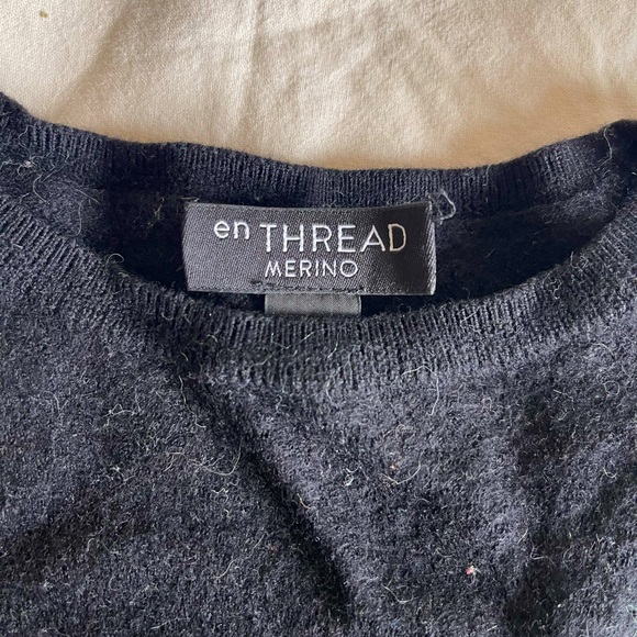 Black Wool Sweater - Picture 2 of 5